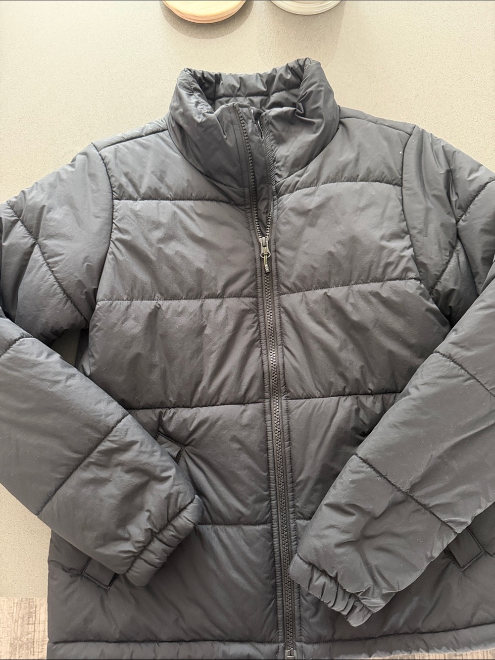 REI women’s xsmall puffer coat black